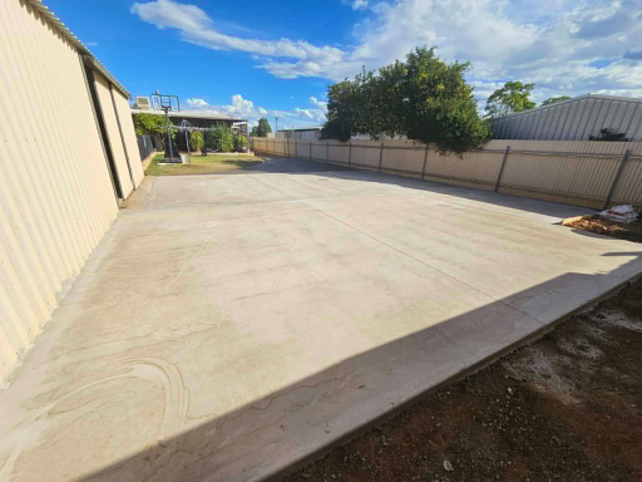 Large concrete slab